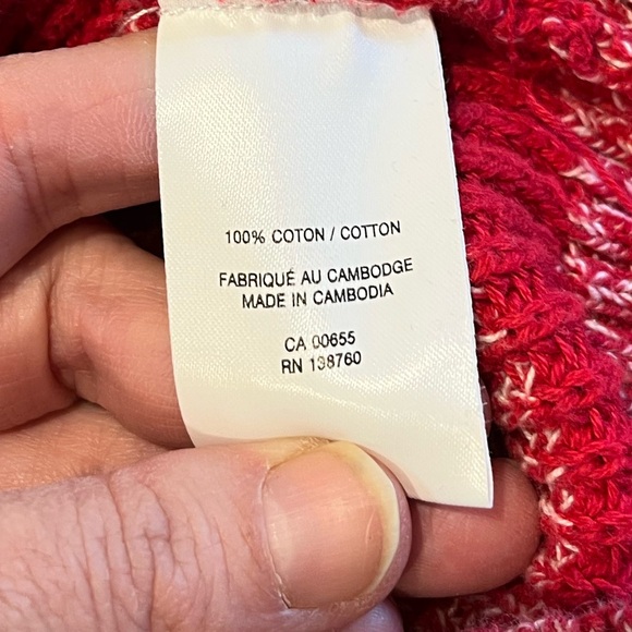 HYBA – Red Knit Tunic Sweater (Size L) - Picture 3 of 8